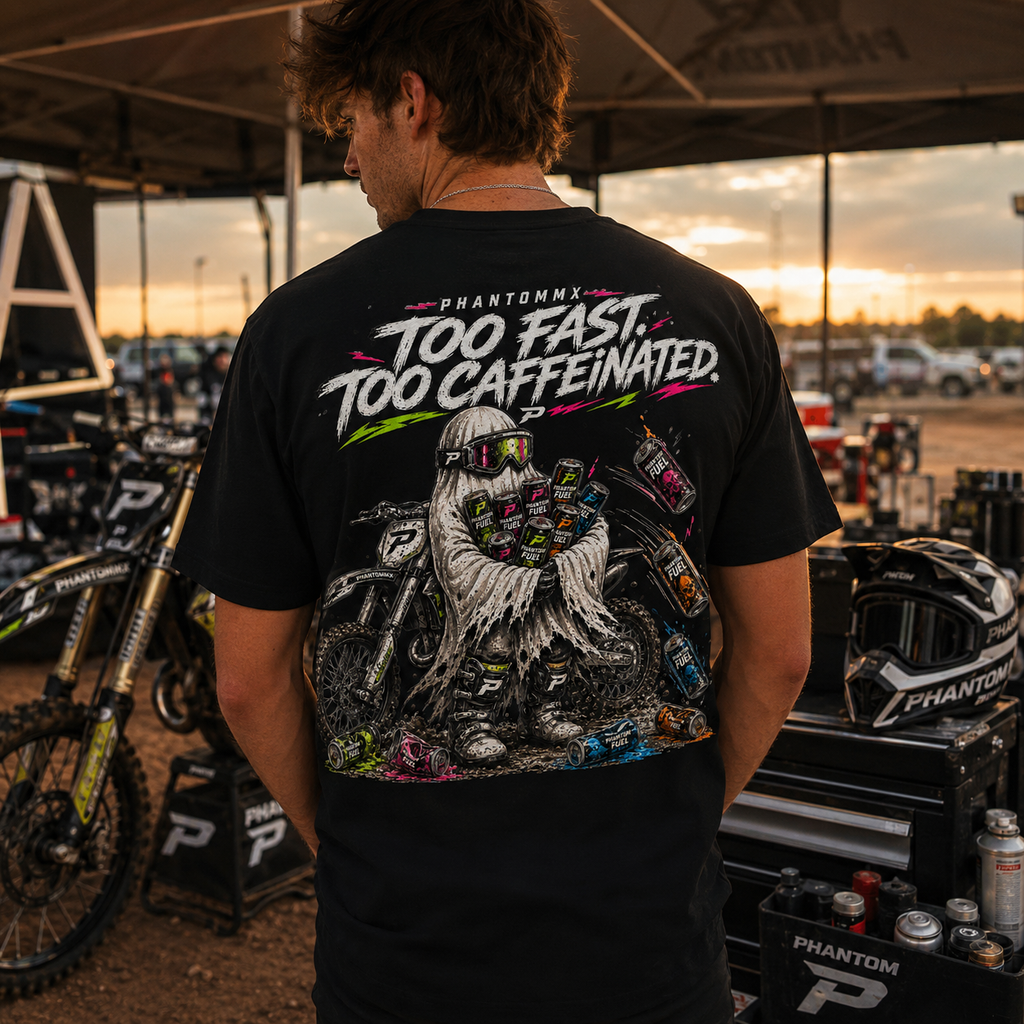 Phantom MX Tee — Too Fast, Too Caffeinated Tee